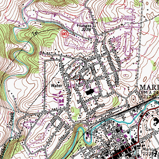 Topographic Map of Grace United Methodist Church, VA