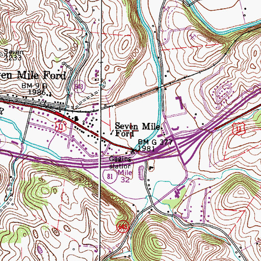 Topographic Map of Preston Church, VA