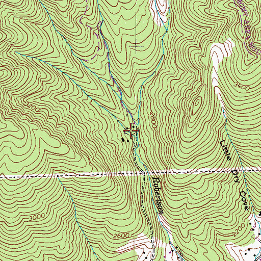 Topographic Map of Redrock Camp, VA