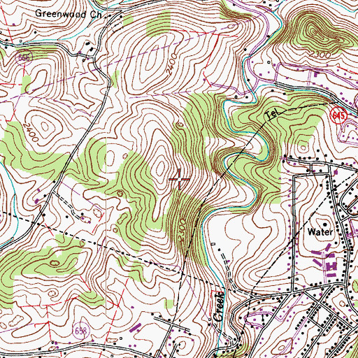 Topographic Map of Smyth County, VA
