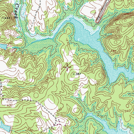 Topographic Map of Beaver Pond Creek Wildlife Management Area, VA