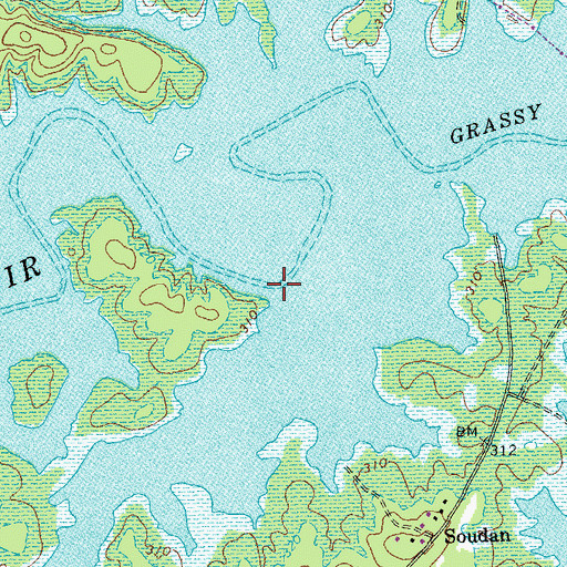 Topographic Map of Buckhorn Branch, VA