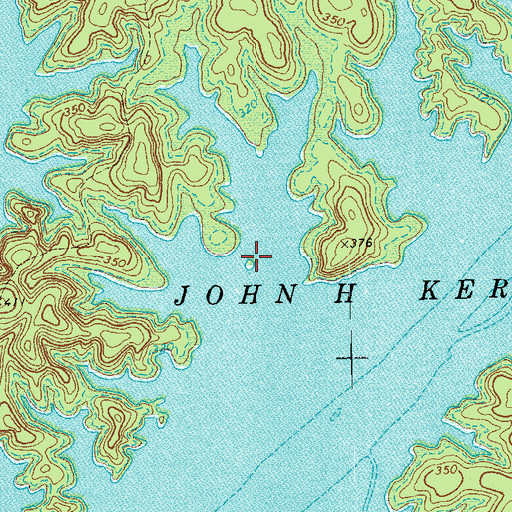 Topographic Map of Clydes Island, VA