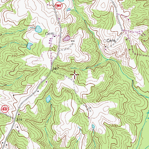 Topographic Map of Cook School (historical), VA