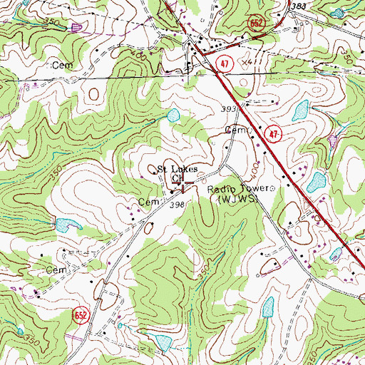 Topographic Map of Cool Spring School (historical), VA