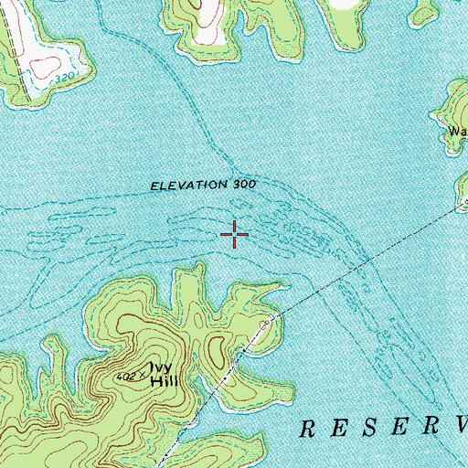 Topographic Map of Eagle Point Falls (historical), VA