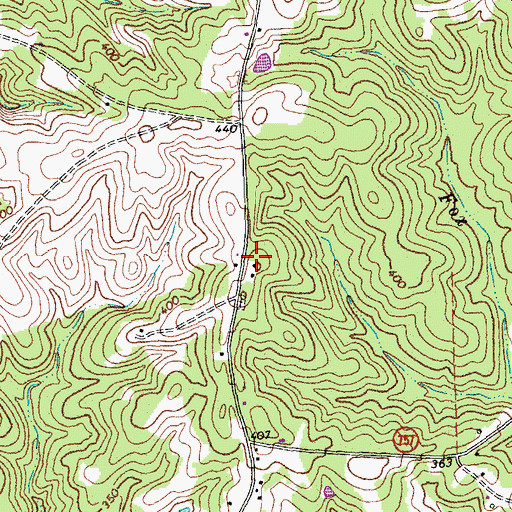 Topographic Map of Easters School (historical), VA