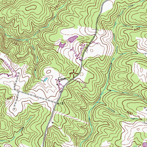 Topographic Map of El Bethel Church (historical), VA