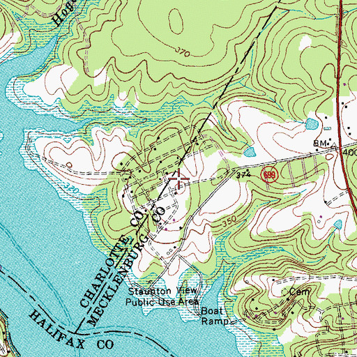 Topographic Map of Fairview Acres, VA