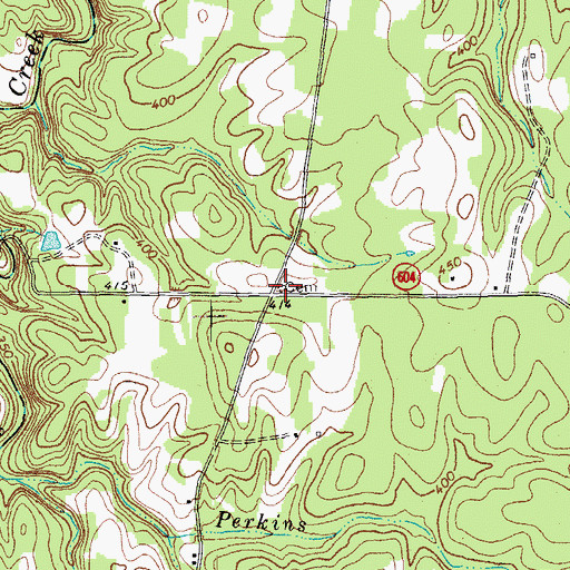 Topographic Map of Hayes Cemetery, VA