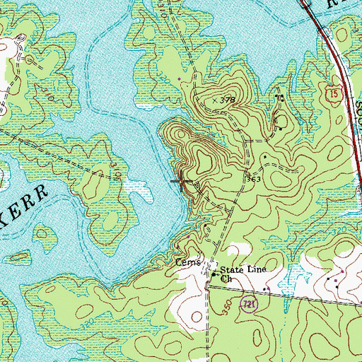 Topographic Map of Lewis Mill (historical), VA