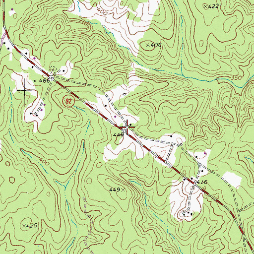 Topographic Map of Love School (historical), VA