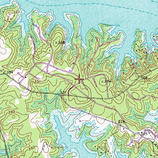 Topographic Map of Merifield Acres, VA