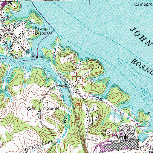 Topographic Map of Mill Village, VA