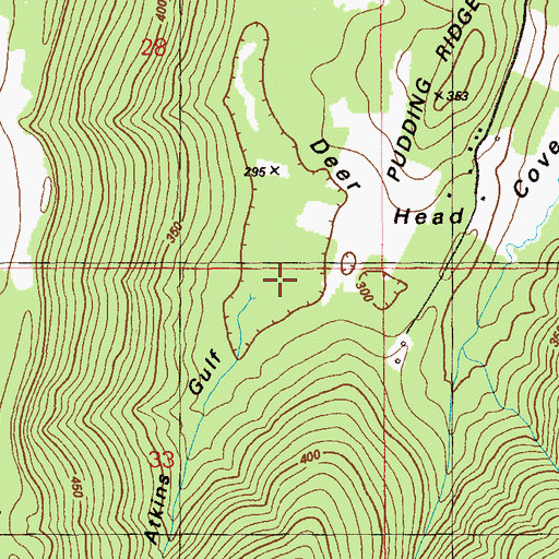 Topographic Map of Atkins Gulf, AL