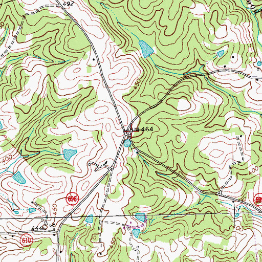Topographic Map of Oak School (historical), VA