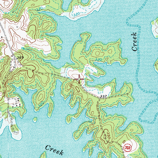 Topographic Map of Oakleaf Wildlife Management Area, VA