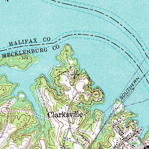 Topographic Map of Perfect Point, VA
