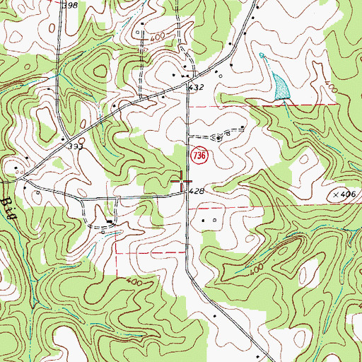 Topographic Map of Pine Grove School (historical), VA