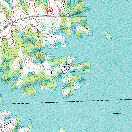 Topographic Map of Presbyterian Point, VA