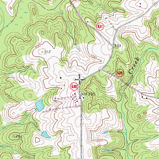 Topographic Map of Radcliff, VA