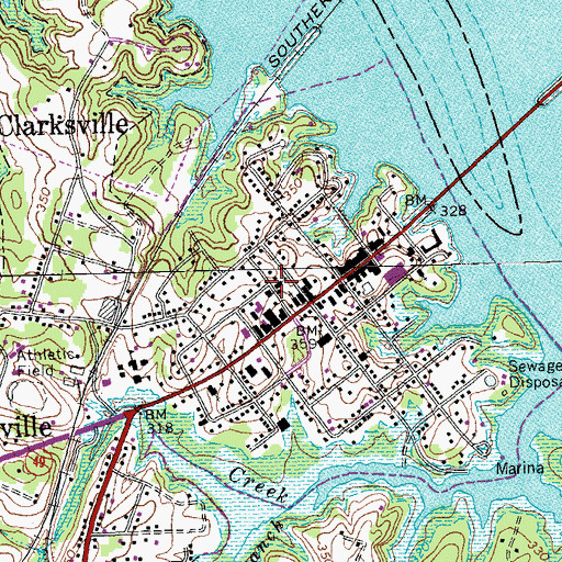 Topographic Map of Saint Timothys Episcopal Church, VA