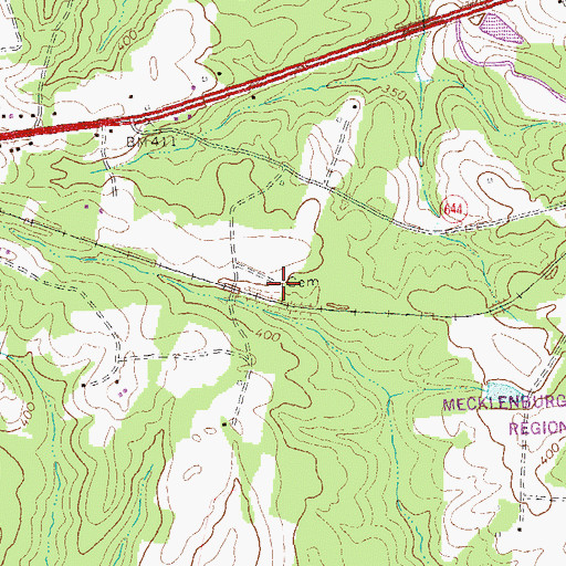 Topographic Map of Smith Cemetery, VA