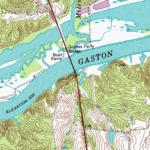Topographic Map of Tazewell (historical), VA