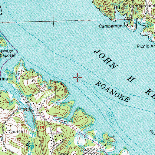 Topographic Map of Tisdale Island (historical), VA