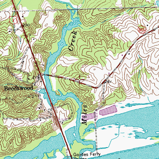Topographic Map of Whitby (historical), VA