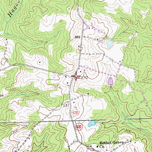 Topographic Map of Whites Store (historical), VA