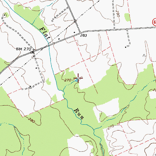 Topographic Map of Berry Hill Mineral Springs, VA
