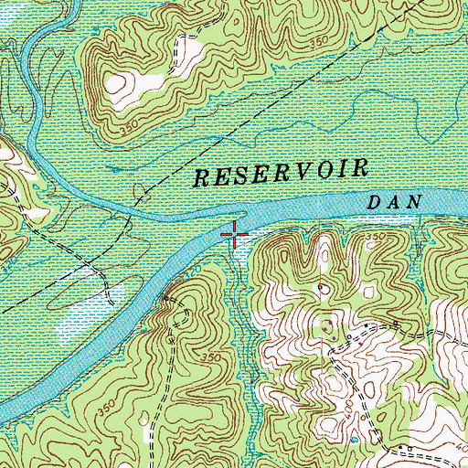 Topographic Map of Chatman Branch, VA