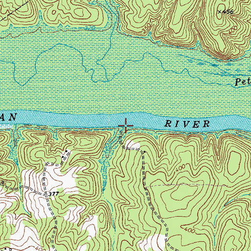 Topographic Map of Lick Branch, VA