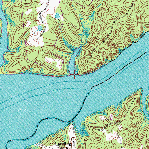 Topographic Map of Lower Banks Creek, VA