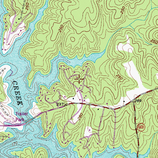 Topographic Map of Colony Club, VA