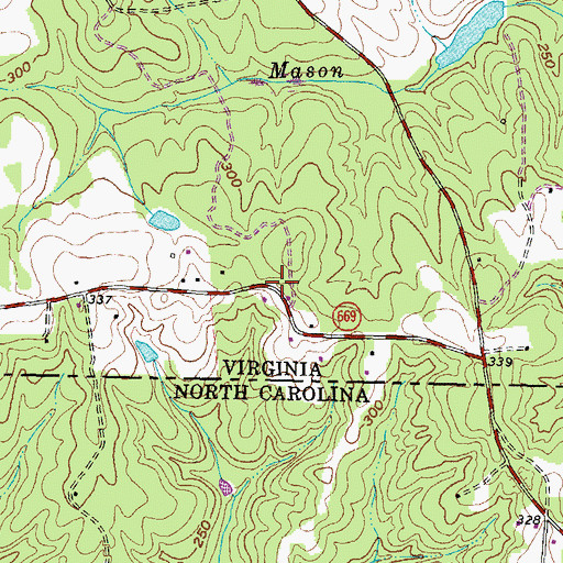 Topographic Map of Little Chapel Holiness Church, VA