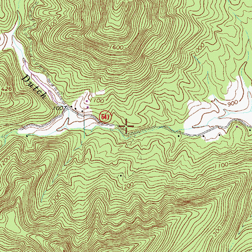 Topographic Map of Dutch Creek School (historical), VA