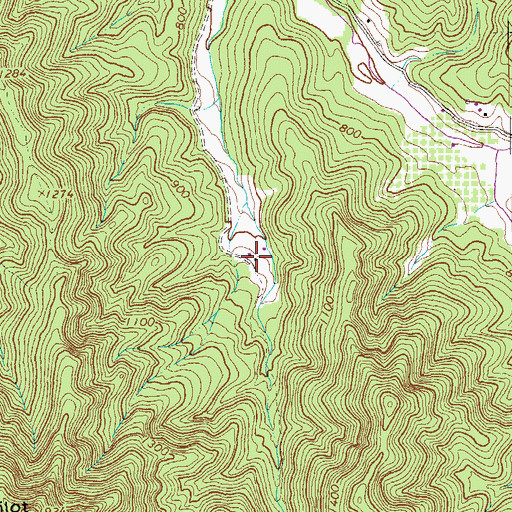 Topographic Map of Nelson County Farm (historical), VA