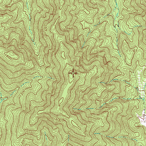 Topographic Map of Perry Mountain, VA