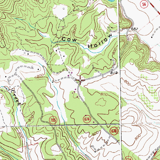 Topographic Map of White Rock School (historical), VA