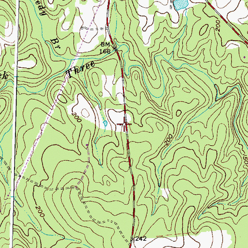 Topographic Map of Creek View Farm, VA