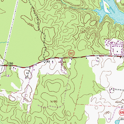 Topographic Map of Dons Mobile Home Park, VA