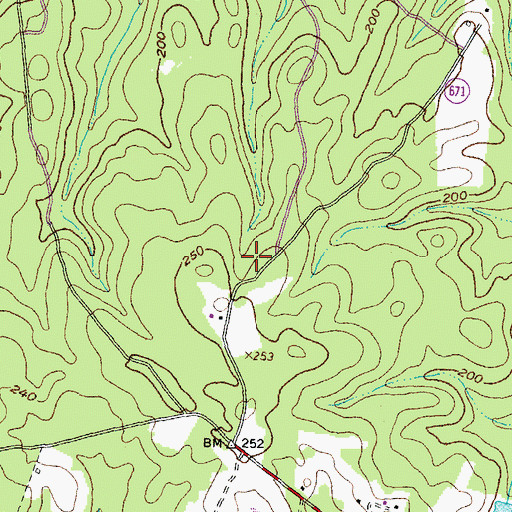 Topographic Map of Doodlum Hunt Club, VA