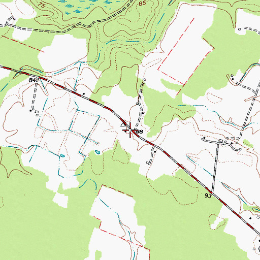 Topographic Map of Faison School (historical), VA