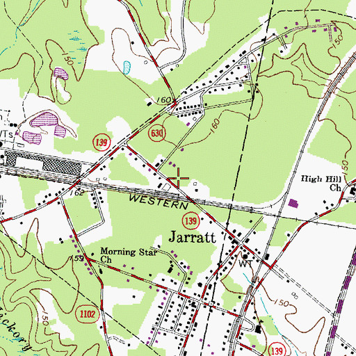 Topographic Map of Holy Trinity Episcopal Church (historical), VA