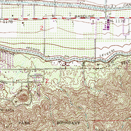 Topographic Map of San Francisco Xavier, AZ