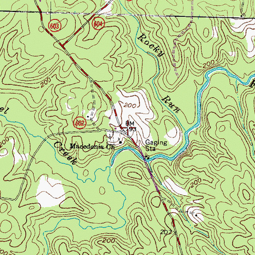 Topographic Map of Paris Store, VA