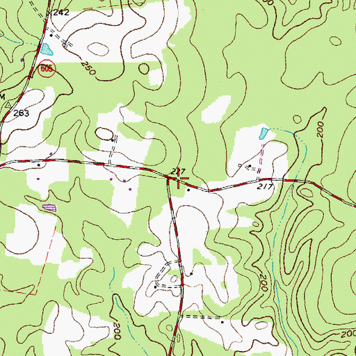 Topographic Map of Robertson School (historical), VA