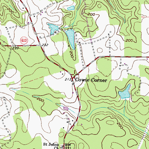Topographic Map of Sharon Church (historical), VA